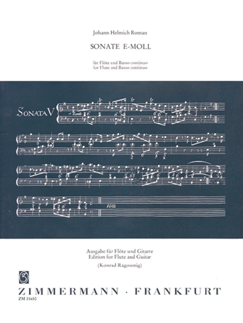 Sonata E minor 羅曼 混和二重奏 奏鳴曲小調 齊默爾曼版