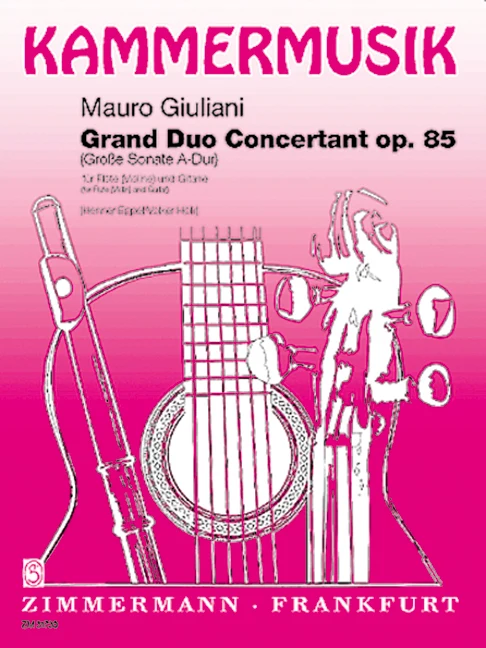 Grand Duo Concertant (Grand sonata A major) op. 85 (Grand sonata A major) 混和二重奏奏鳴曲奏鳴曲 齊默爾曼版