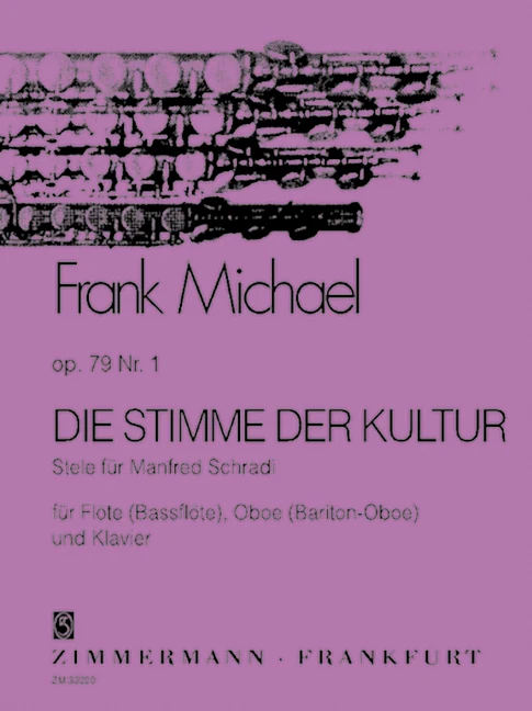 The Voice of Culture op. 79/1 Stele for Manfred Schradi 鋼琴三重奏 曼弗雷德 齊默爾曼版