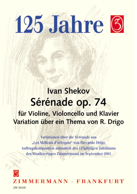 Serenade op. 74 Variations on a theme by R. Drigo 鋼琴三重奏 小夜曲變奏曲主題 齊默爾曼版
