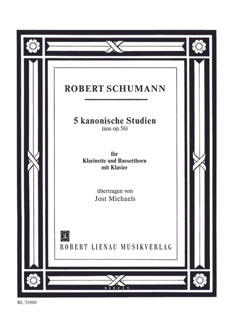 Five Canonic Studies from op. 56 舒曼˙羅伯特 鋼琴三重奏