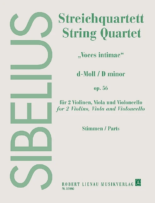 String Quartet D minor op. 56 "Voces intimae" 西貝流士 弦樂四重奏小調親切的聲音