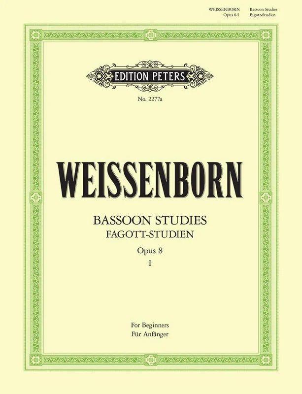 Fagott-Studien, Heft 1: Für Anfänger op. 8