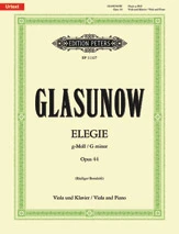 Elegy in G minor Op. 44 for Viola and Piano