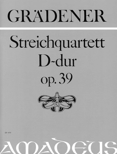 String Quartet D major op. 39 弦樂四重奏大調