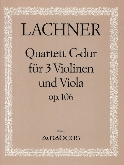 Quartet C major op. 106 弦樂四重奏大調