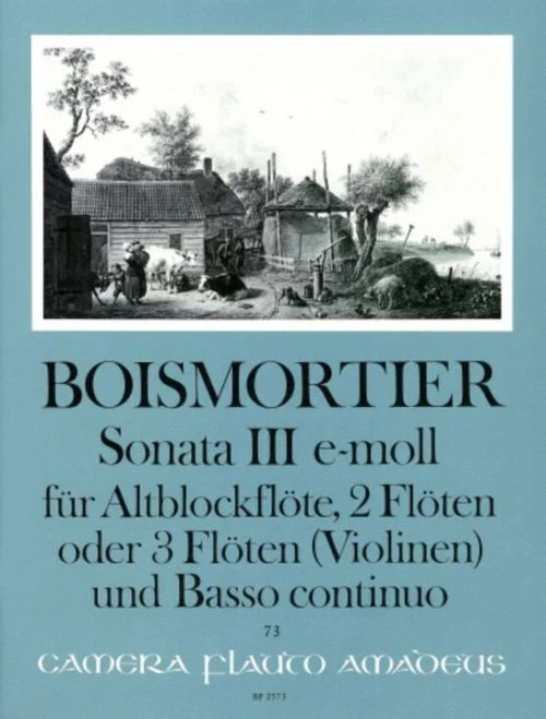 Boismortier - Sonate III Op.34 E-moll - Conducteur & Parties