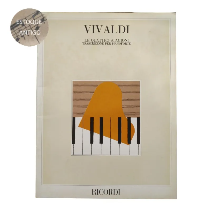 Livro vivaldi le quattro stagioni trascrizione per pianoforte (estoque antigo)