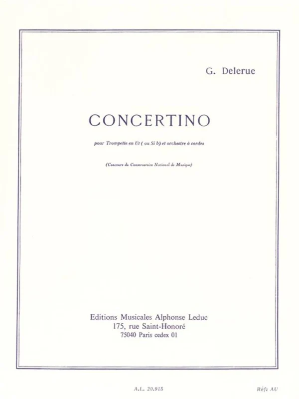 Concertino pour Trompette et Orchestre à corde