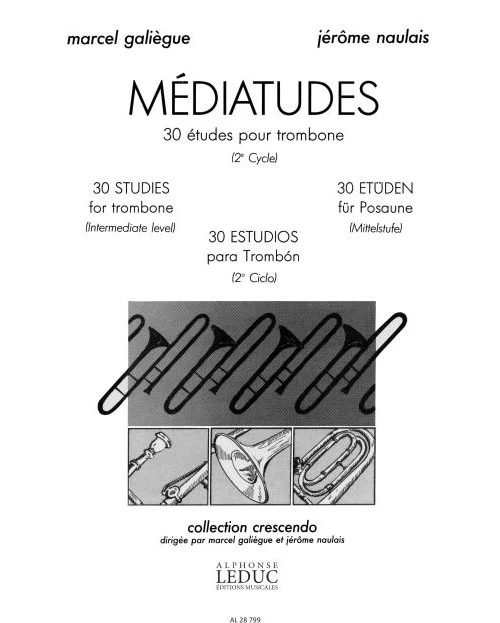 Médiatudes - 30 études pour trombone (2e cycle)