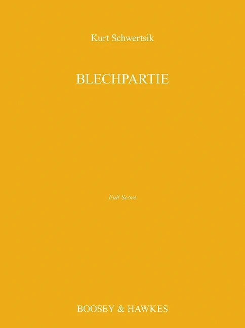 Blechpartie op. 43 im neuesten Geschmack 施維爾奇克 銅管五重奏 博浩版