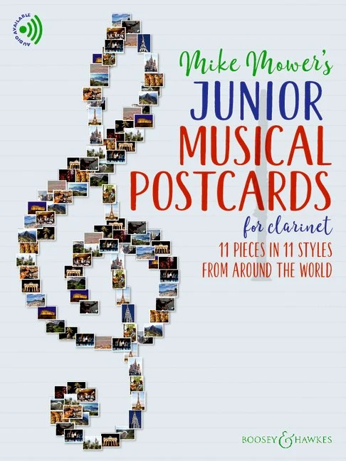 Junior Musical Postcards for Clarinet 11 pieces in 11 styles from around the world Musical Postcards