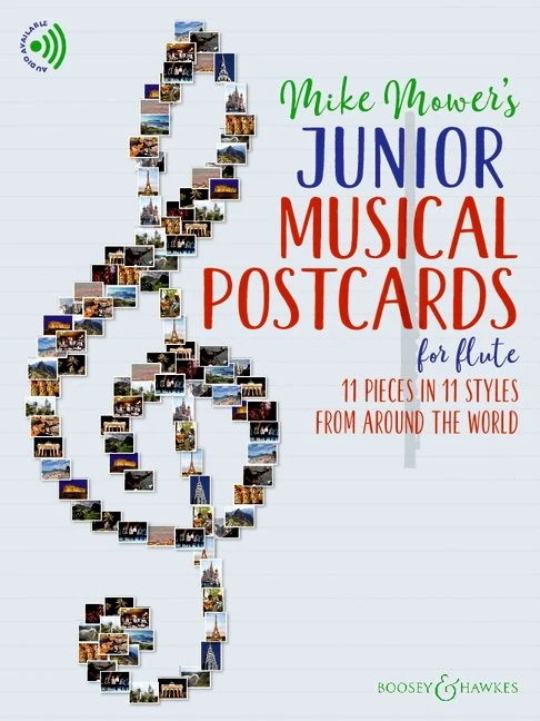 Junior Musical Postcards for Flute 11 pieces in 11 styles from around the world Musical Postcards