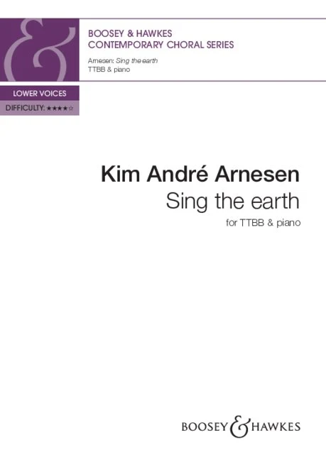 Sing the earth Contemporary Choral Series — lower voices (TTBB) and piano