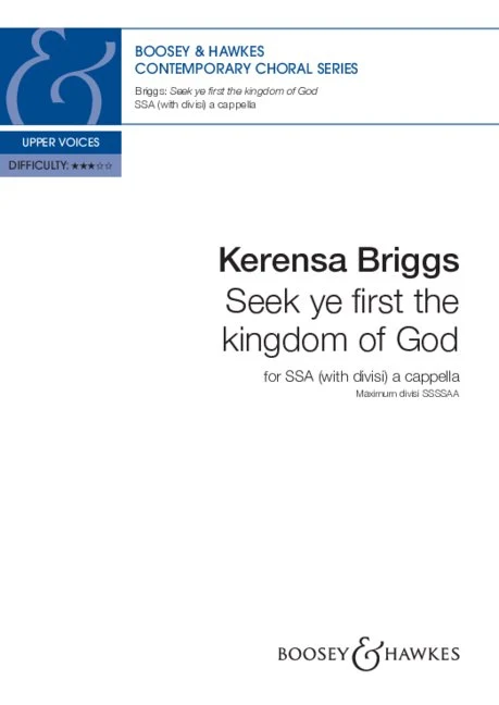 Seek ye first the kingdom of God Contemporary Choral Series