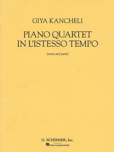 Piano Quartet In L'istesso Tempo 鋼琴四重奏 博浩版