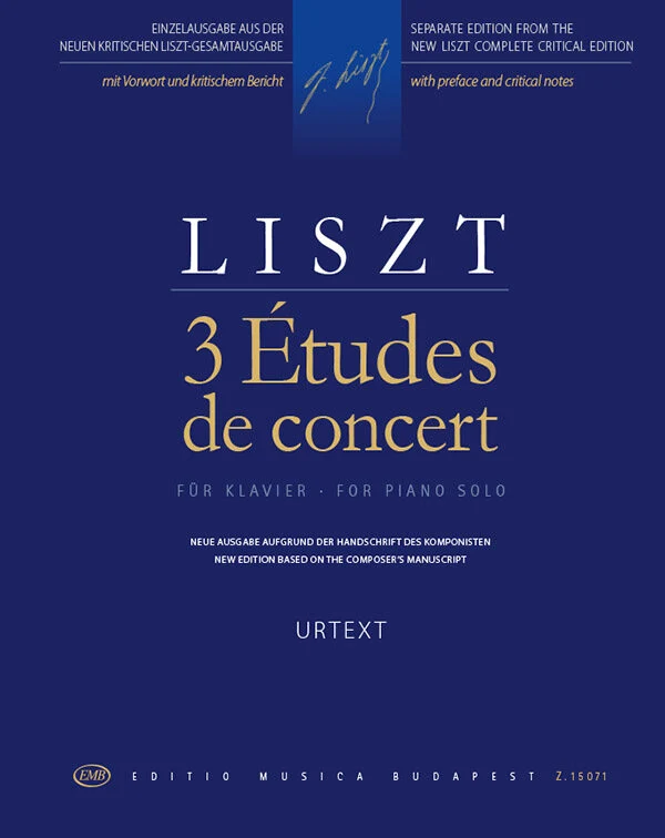 Liszt Ferenc: 3 Études de concert
