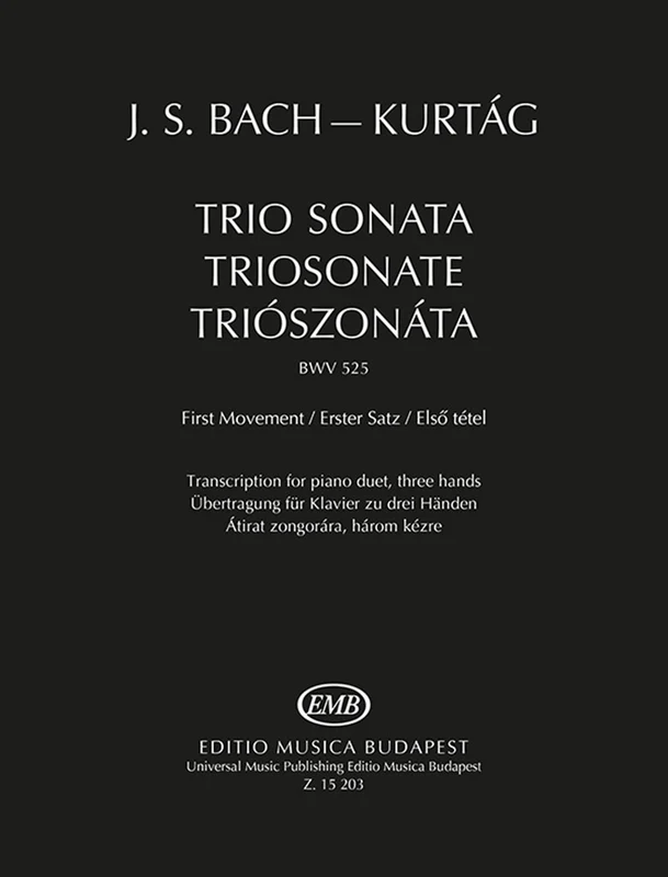 Bach - Trio Sonate BWV 525 First Movement - Piano