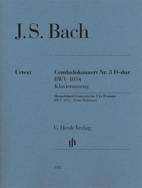 Harpsichord Concerto No. 3 D Major Bwv 1054 for 2 Pianos, 4 Hands 巴赫約翰．瑟巴斯提安 雙鋼琴 大鍵琴 協奏曲 D大調