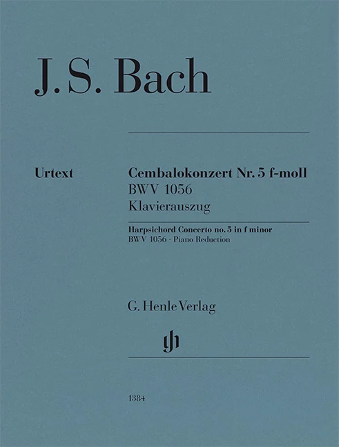Bach, Johann Sebastian – Harpsichord Concerto no. 5 in f minor BWV 1056 — 2 Pianos, 4-hands ／ Harpsichord Concerto no. 5 in f minor BWV 1056