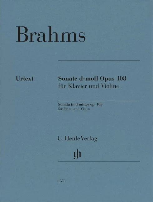 Violin Sonata D Minor Op 108 for Violin and Piano 布拉姆斯 小提琴奏鳴曲d小調