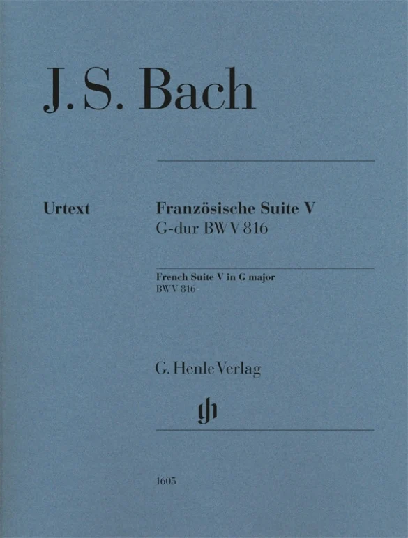 French Suite V in G Major BWV 816 Revised Edition Piano Solo with fingerings 法國組曲 有指法