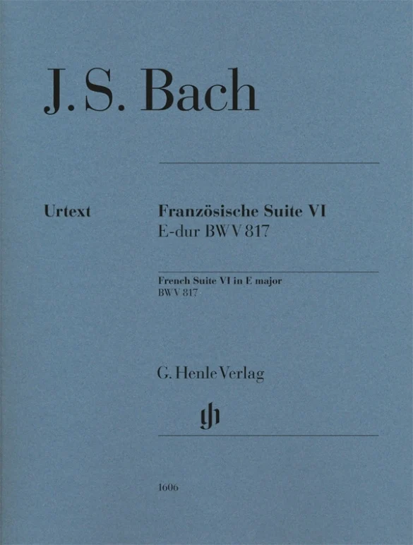 French Suite VI E-Flat Major BWV 817 Revised Edition Piano Solo with fingerings 法國組曲 有指法