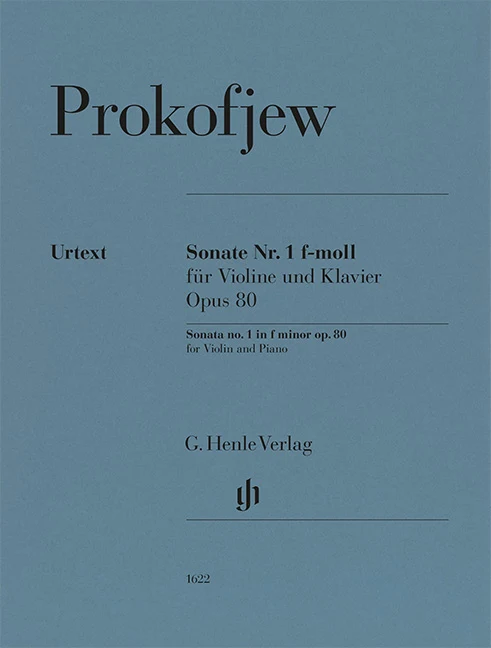 Prokofjew, Sergej – Sonata no. 1 in f minor op. 80 – for Violin and Piano