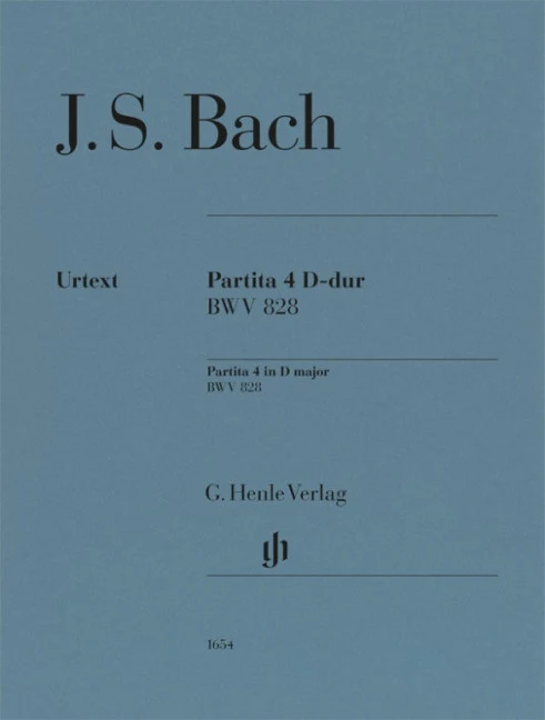 Partita 4 in D major BWV 828 BWV 828 D major 有指法
