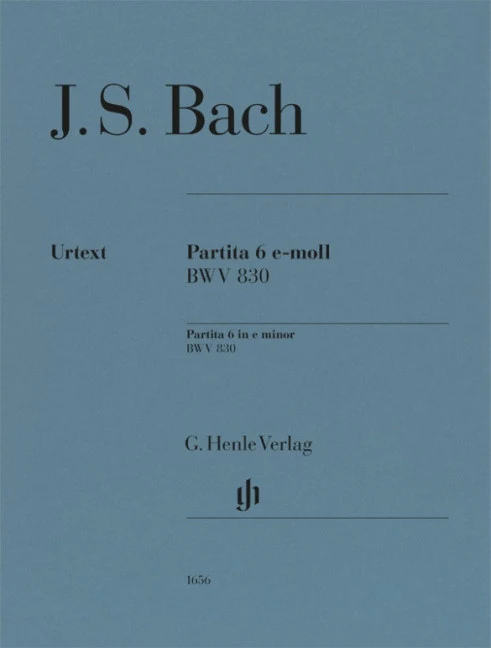 Partita 6 in e minor BWV 830 BWV 830 E minor 有指法
