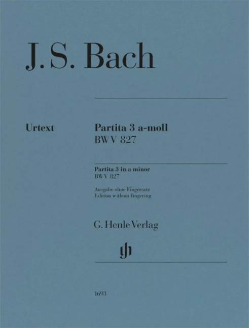 Partita 3 in a minor BWV 827 BWV 827 A minor