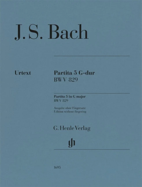 Partita 5 in G major BWV 829 BWV 829 G major