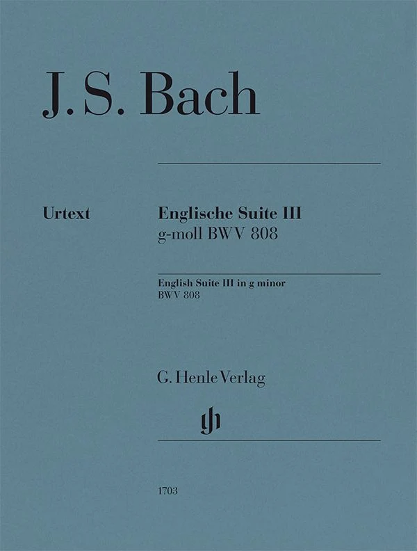 English Suite no. 3 g minor BWV 808 有指法