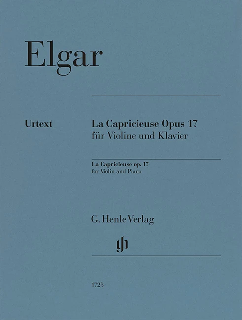 Elgar, Edward – La Capricieuse op. 17 for Violin and Piano