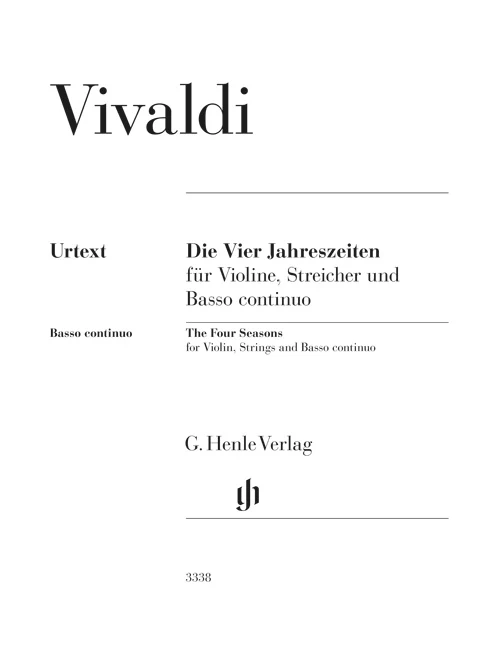 Vivaldi, Antonio – The Four Seasons — Continuo, realised