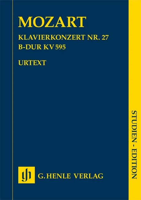 Mozart, Wolfgang Amadeus – Piano Concerto no. 27 B flat major K. 595 — Piano and Orchestra ／ Piano Concerto no. 27 B flat major K. 595