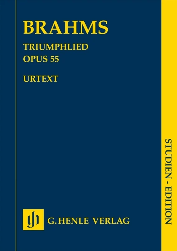 Triumphlied, Op. 55 Baritone Solo, 8-Part Chorus and Orchestra Study Score 布拉姆斯 合唱管弦樂團總譜
