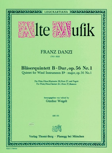Quintett B-Dur op. 56/1 分譜