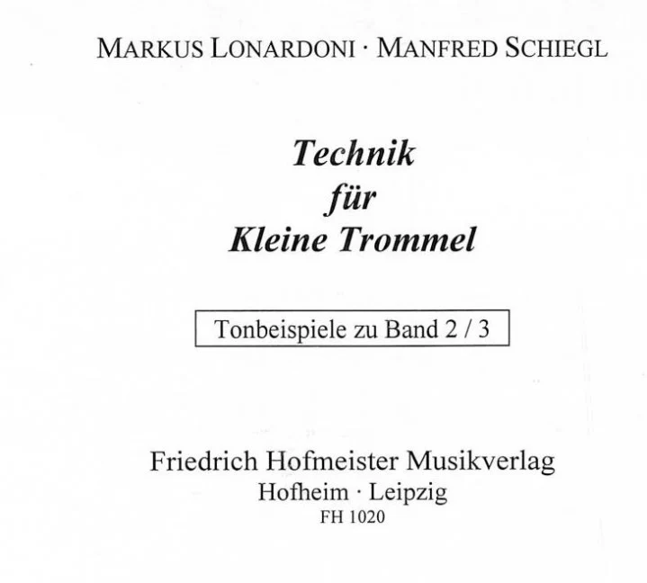 Technik für die kleine Trommel CD zu FH 1018/FH 1019