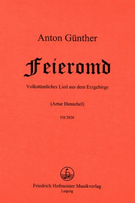 ´s is Feieromd Volkstümliches Lied aus dem Erzgebirge