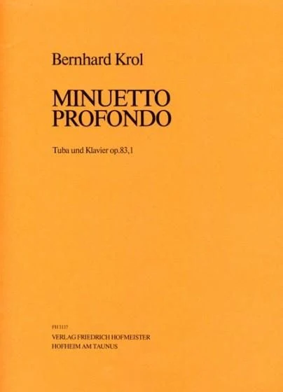 Minuetto profondo op. 83,1 op. 83,1