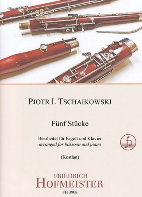 Fünf Stücke bearbeitet für Fagott und Klavier
