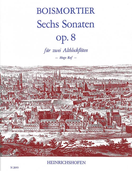 Sechs Sonaten op. 8 op. 8 für zwei Altblockflöten op. 8