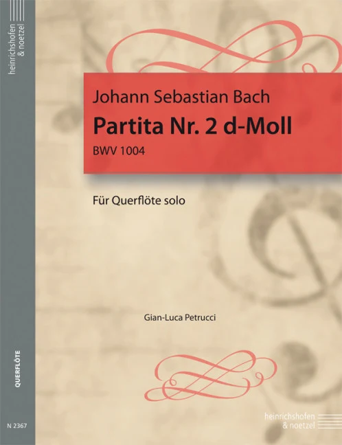 Bach Johann Sebastian: Partita Nr. 2 d-Moll BWV 1004 BWV 1004 D minor — flute