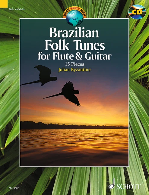 Brazilian Folk Tunes for Flute & Guitar 15 Pieces 混和二重奏 民謠長笛吉他小品 朔特版