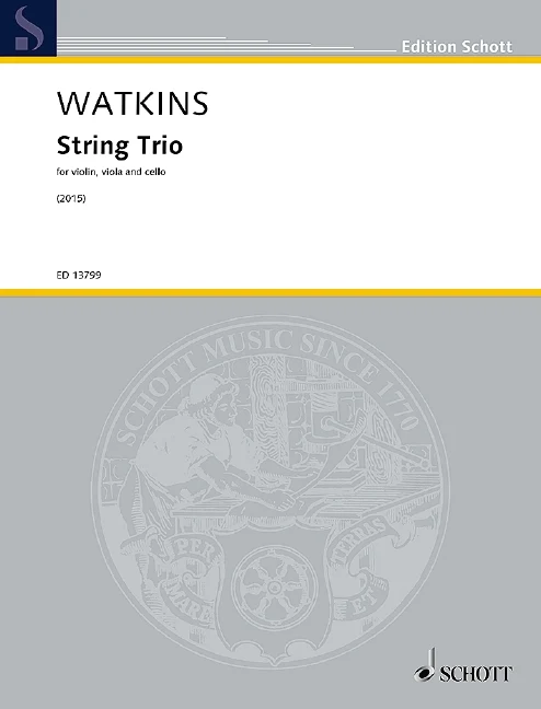 String Trio for violin, viola and cello 瓦特金斯 弦樂三重奏中提琴大提琴 朔特版