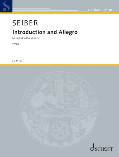 Introduction and Allegro for clarinet, cello and piano