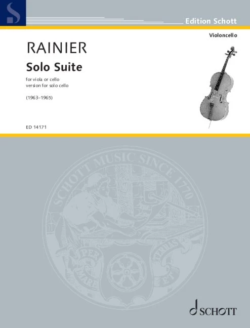 Solo Suite for viola or cello version for solo cello