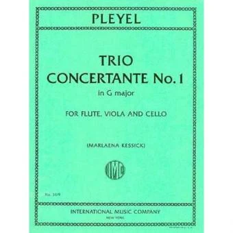 Trio Concertante No.1 in G major 普雷耶爾 混和三重奏複協奏曲大調 國際版