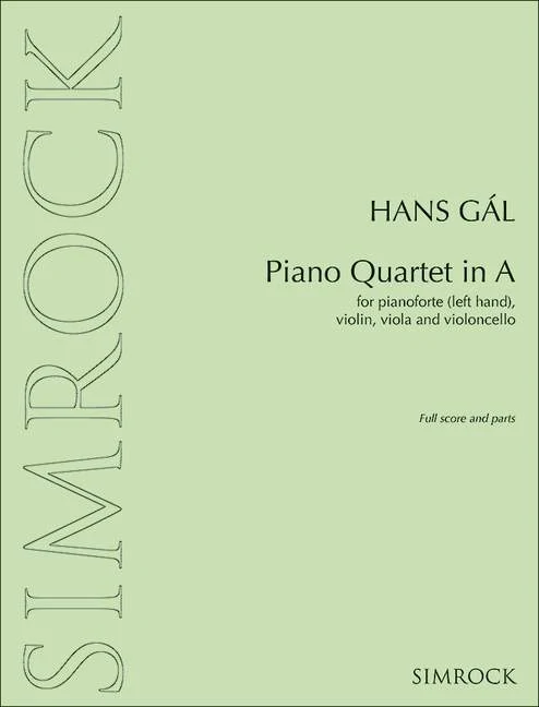 Piano Quartet in A 加爾 鋼琴四重奏